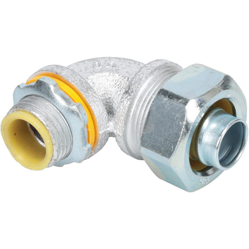 Cooper Crouse-Hinds LTB5090 Conduit Connector For Liquid-Tight, Malleable Iron, 1/2" Trade Size