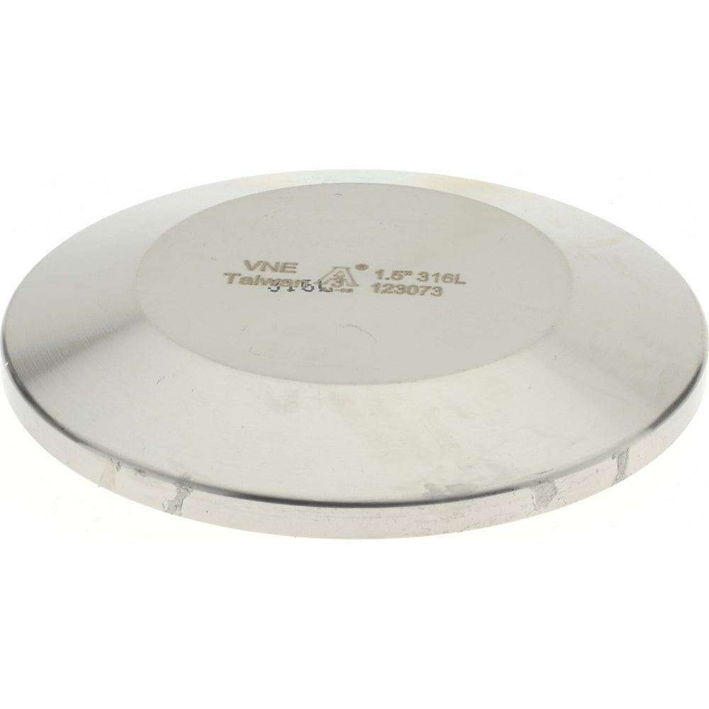 VNE EG16A-6L1.5 Sanitary Stainless Steel Pipe End Cap 1-1/2", Clamp Connection