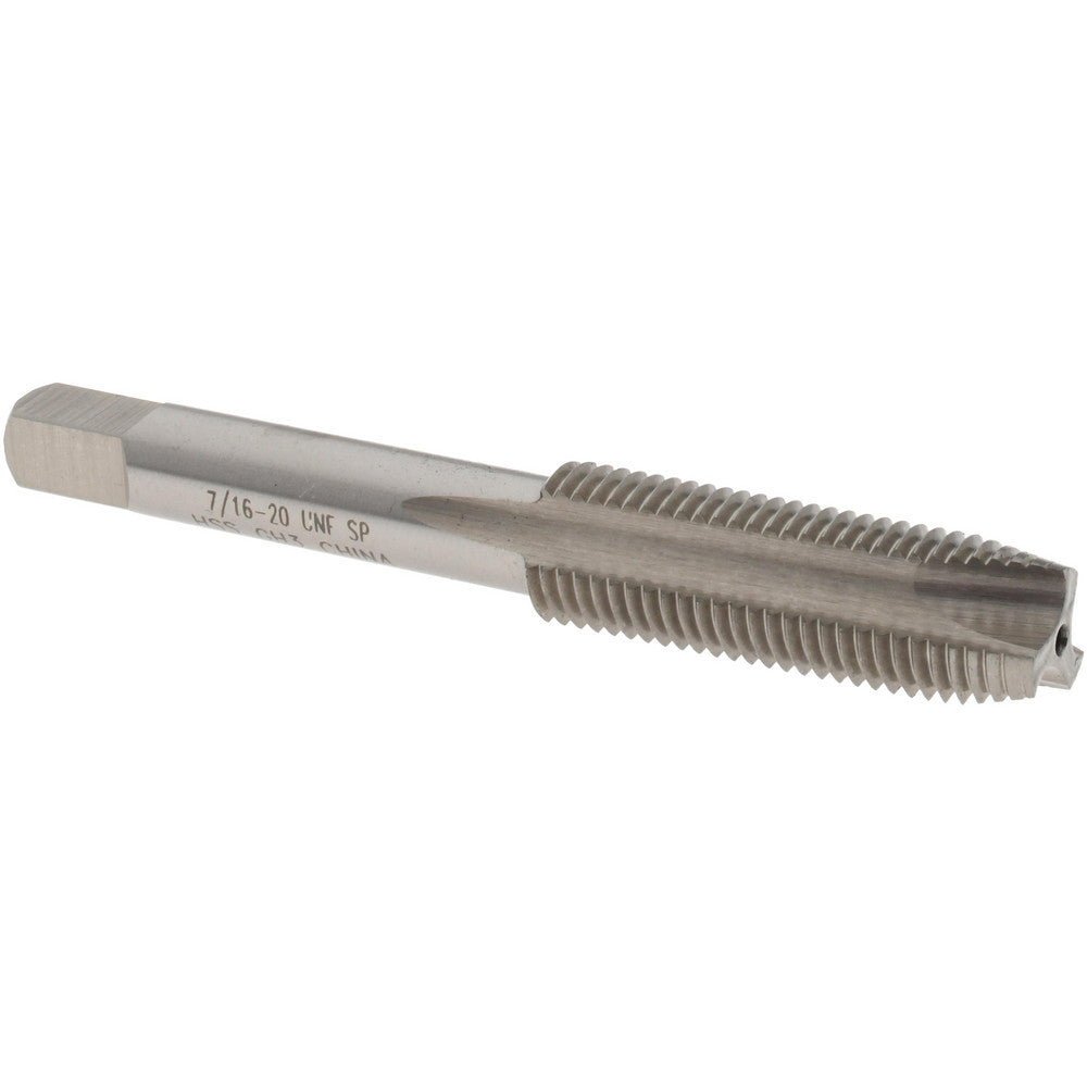Value Collection MSC-04543203 Spiral Point Tap 7/16-20 UNF, 3 Flutes, Plug, High Speed Steel, Bright Finish