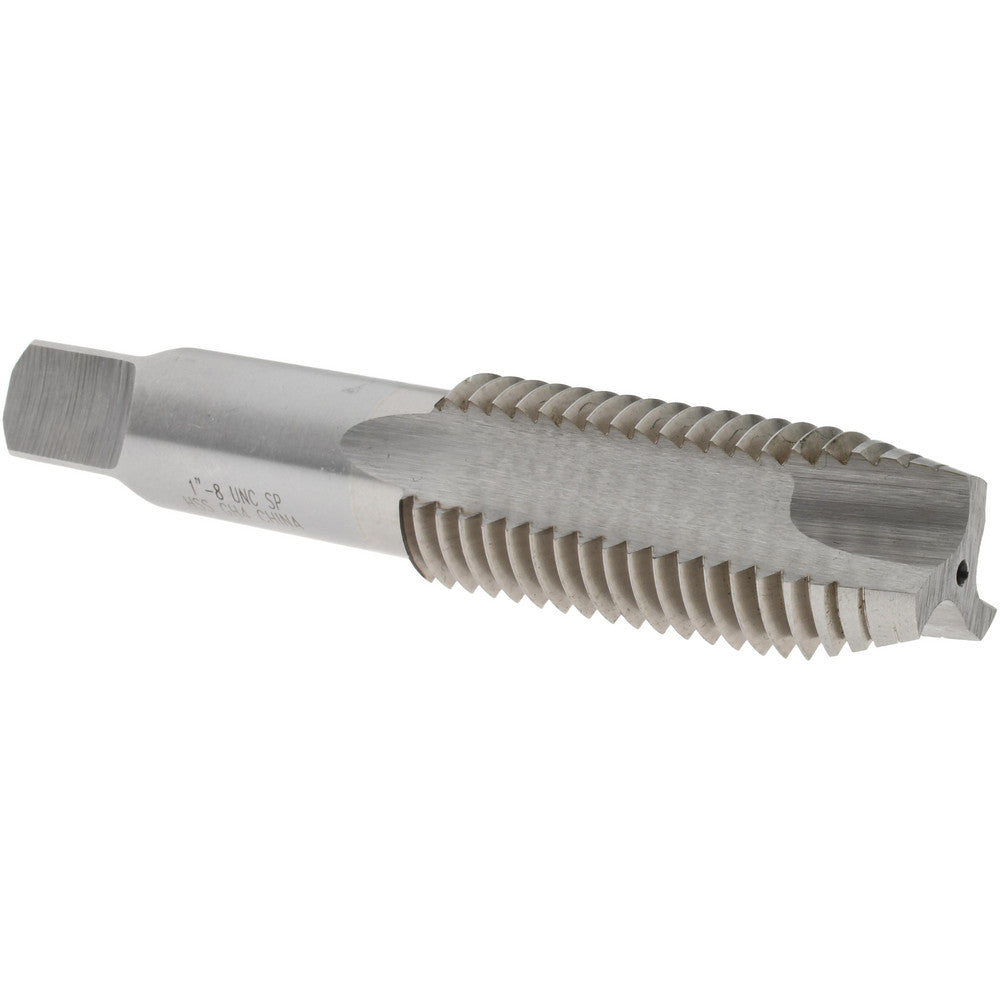 Value Collection MSC-04559084 Spiral Point Tap 1-8 UNC, 3 Flutes, Plug, 3B Class of Fit, High Speed Steel, Bright Finish