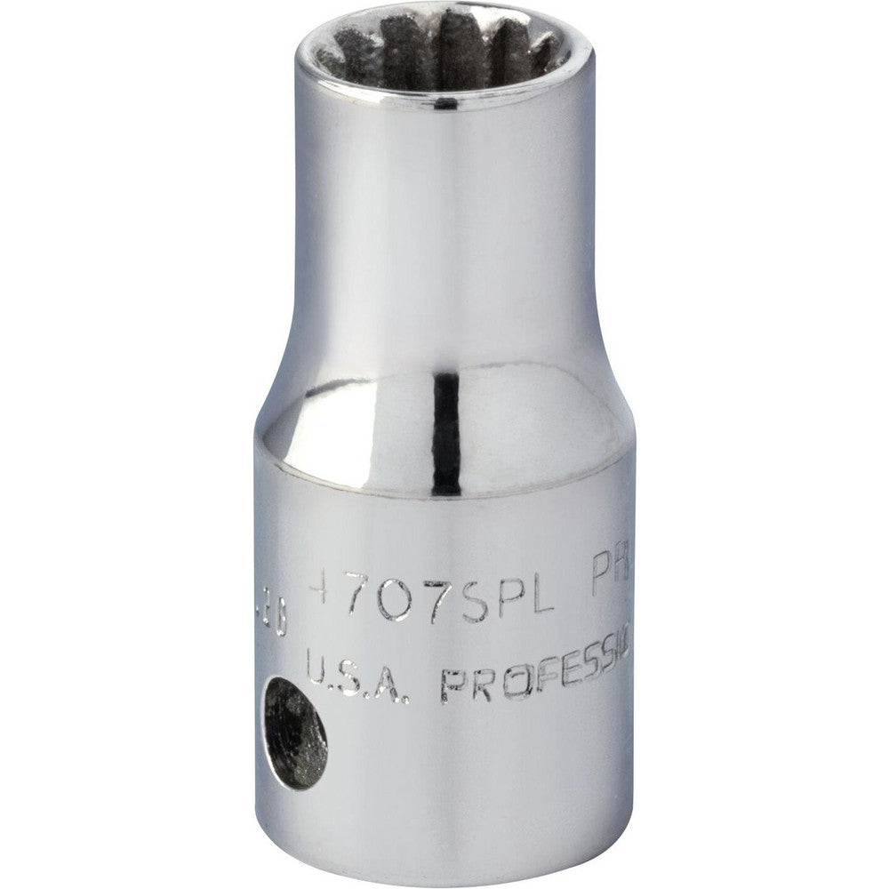 Proto J4707SPL Spline Socket 1/4" Drive, #7 Spline, 7/32" Hex