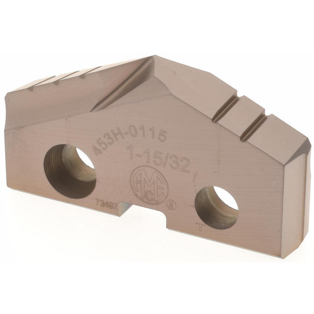 Allied Machine and Engineering 453H-0115 Spade Drill Insert 1-15/32" Dia, Seat Size 3, Cobalt, 132 deg Point