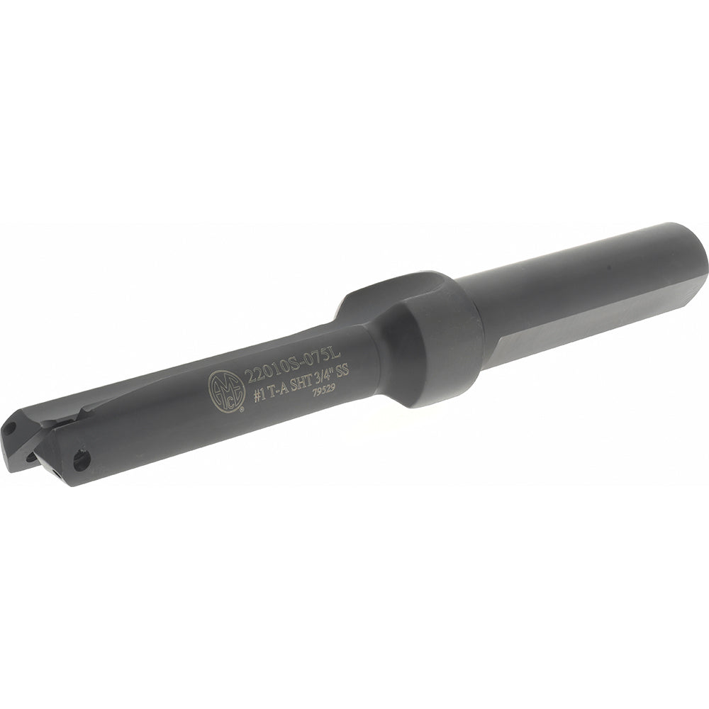 Allied Machine and Engineering 22010S-075L Indexable Spade Drill 45/64 to 15/16" Dia, 2-5/8" Max Depth, Straight Flute