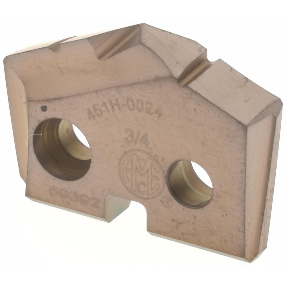 Allied Machine and Engineering 451H-0024 Spade Drill Insert 3/4" Dia, Seat Size 1, Cobalt, 132 deg Point