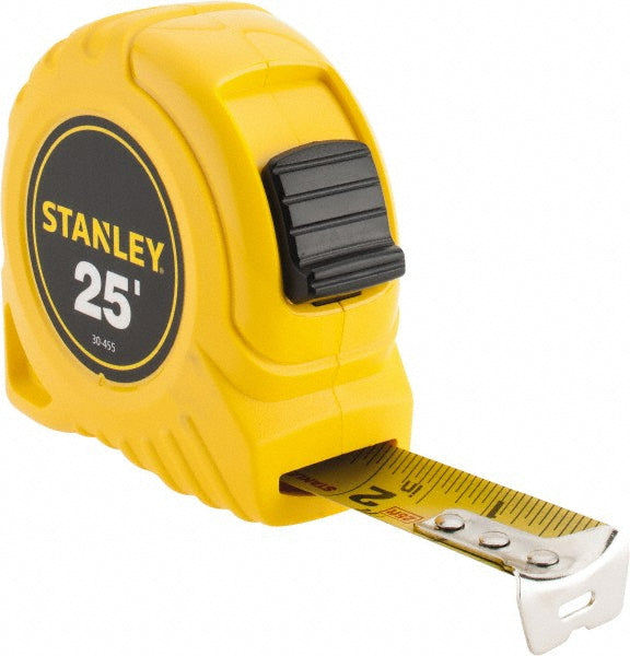 Stanley 30-455 Tape Measure 25' Long, 1" Width, Yellow Blade
