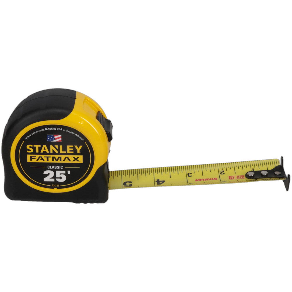 Stanley 33-725 Tape Measure 25' Long, 1-1/4" Width, Yellow Blade