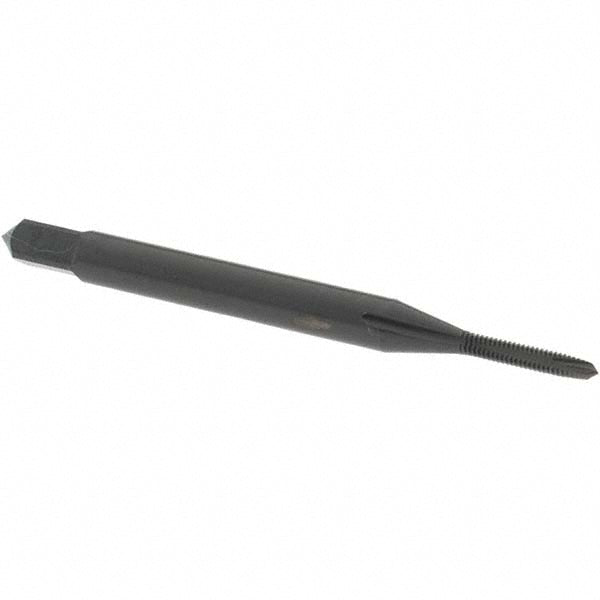 OSG 2884101 Spiral Point Tap #0-80 UNF, 2 Flutes, Plug Chamfer, 2B Class of Fit, HSS, Steam Oxide Coated