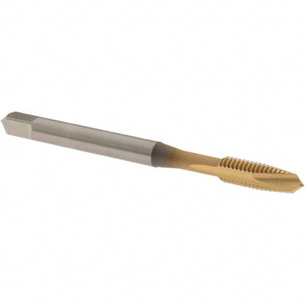 OSG 2885505 Spiral Point Tap #10-32 UNF, 2 Flutes, Plug Chamfer, 2B Class of Fit, HSS, TiN Coated
