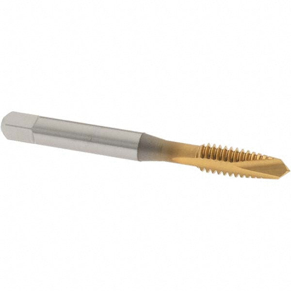 OSG 2885605 Spiral Point Tap 1/4-20 UNC, 2 Flutes, Plug Chamfer, 2B Class of Fit, HSS, TiN Coated
