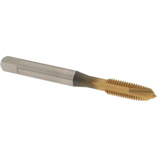OSG 2885705 Spiral Point Tap 1/4-28 UNF, 3 Flutes, Plug Chamfer, 2B Class of Fit, HSS, TiN Coated