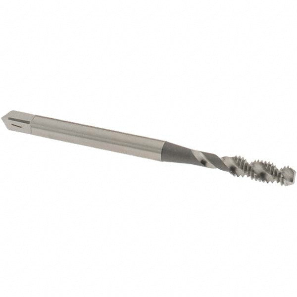 OSG 2986600 Spiral Flute Tap #6-40, UNF, 2 Flute, Bottoming Chamfer, 2B Class of Fit, High-Speed Steel, Bright/Uncoated Finish