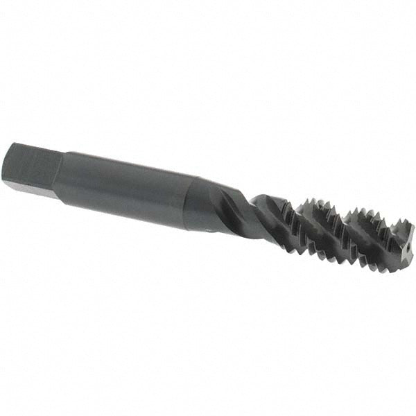 OSG 2988501 Spiral Flute Tap M10x1.5, Metric Coarse, 3 Flute, Bottoming Chamfer, 6H Class of Fit, High-Speed Steel, Oxide Finish