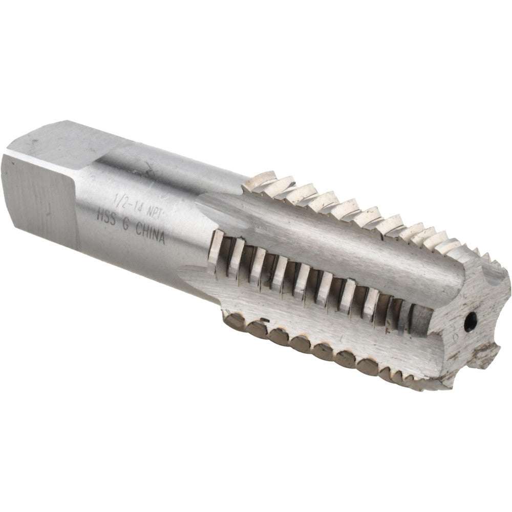 Value Collection MSC-04663050 1/2-14 NPT, 5 Flutes, Bright Finish, High Speed Steel, Interrupted Thread Pipe Tap