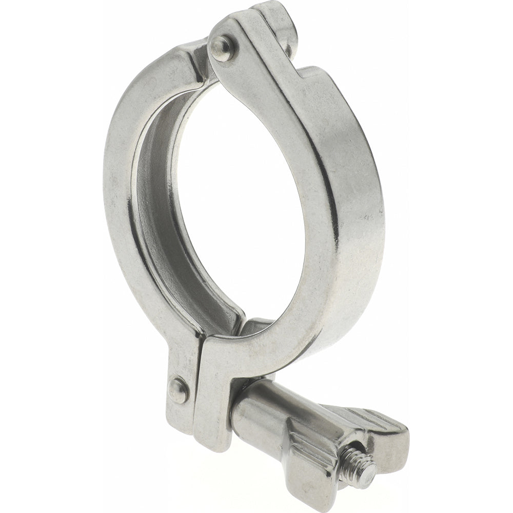VNE 13MHHM2.0 Sanitary Stainless Steel Pipe Clamp with Wing Nut 2", Clamp Connection