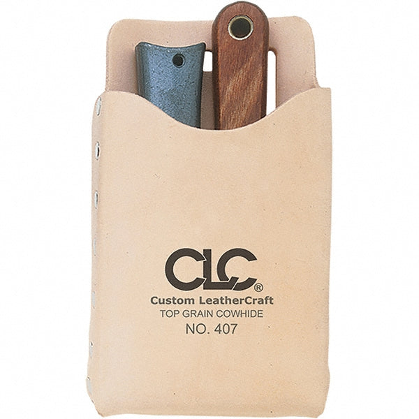 CLC 407 Tool Pouch 1 Pocket, Leather, Natural