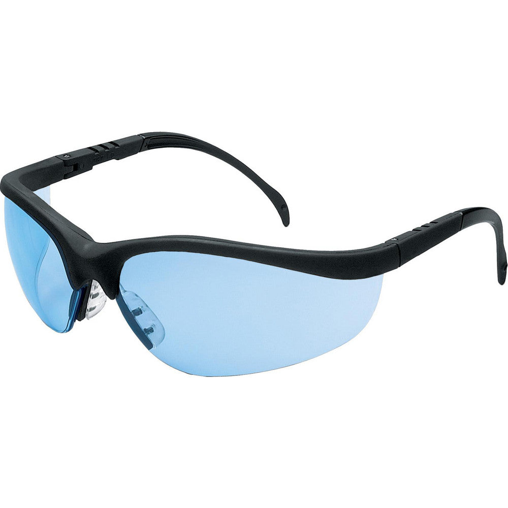 MCR Safety KD113 Safety Glasses Scratch-Resistant, Polycarbonate, Blue Lenses, Full-Framed