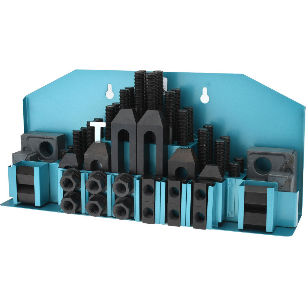 Gibraltar 20416G 52 Piece Fixturing Step Block & Clamp Set with 1" Step Block, 3/4" T-Slot, 5/8-11 Stud Thread