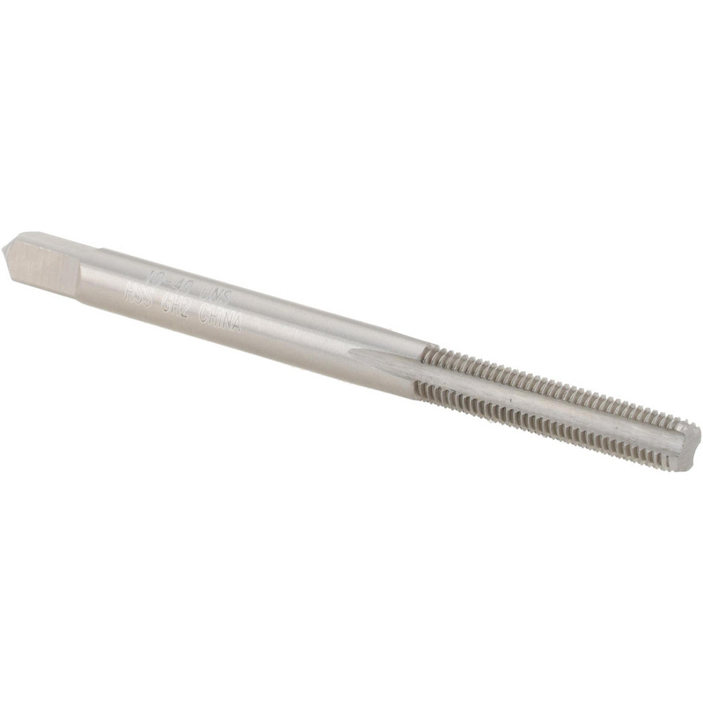 Value Collection JY4838413 Straight Flute Tap #10-40 UNS, 4 Flute, Bottoming Chamfer, 3B Class of Fit, HSS, Bright/Uncoated Finish