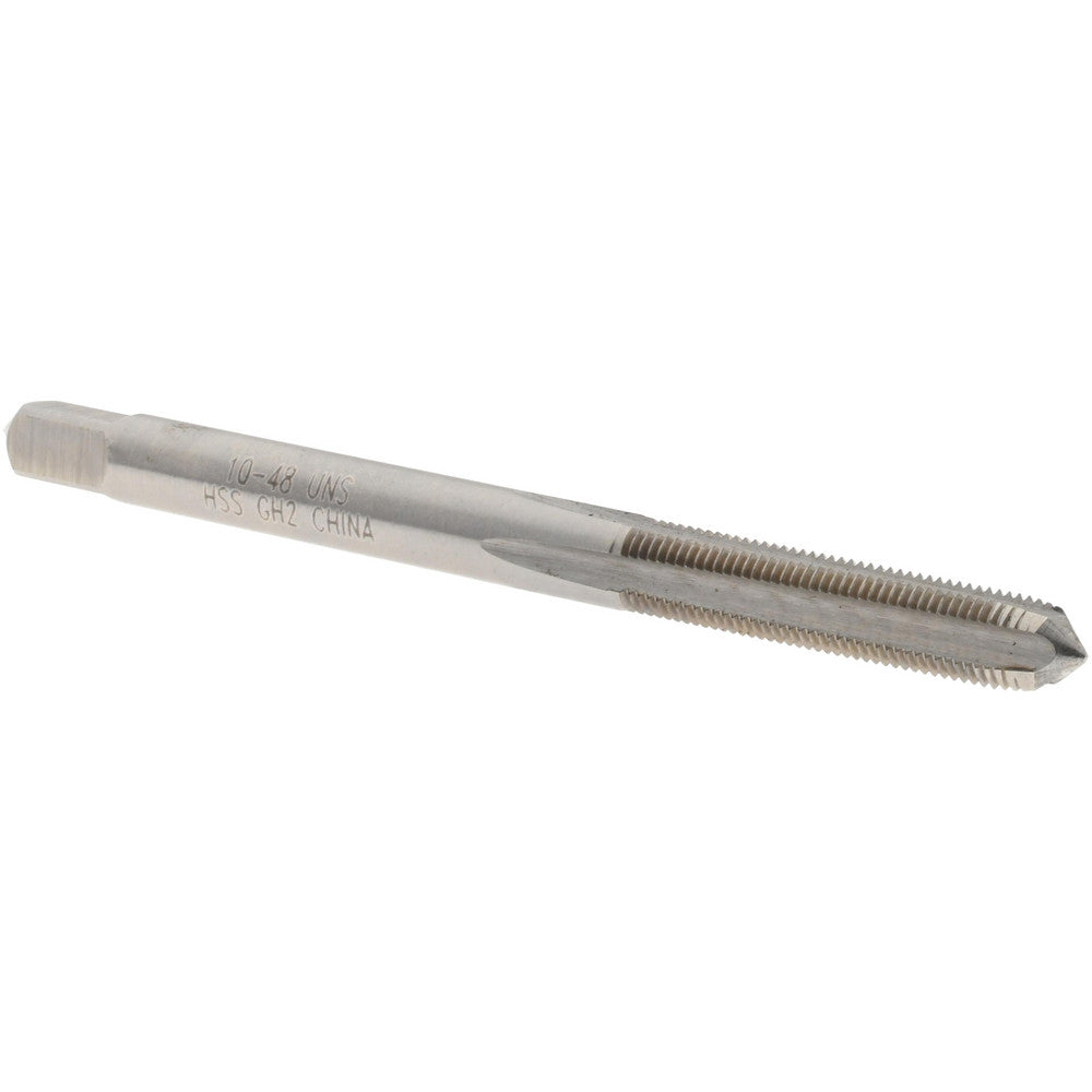 Value Collection JY4838447 Straight Flute Tap #10-48 UNS, 4 Flutes, Plug, 3B Class of Fit, High Speed Steel, Bright/Uncoated