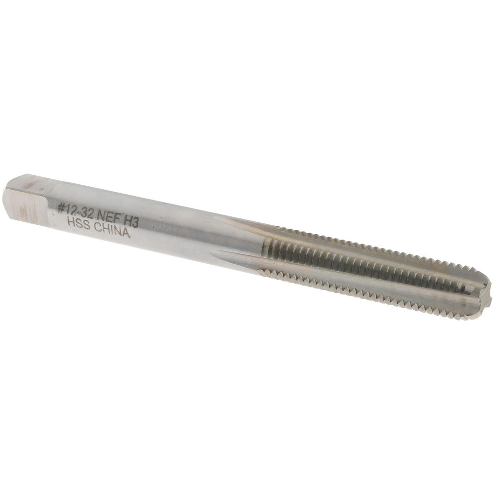 Value Collection JY4838694 Straight Flute Tap #12-32 UNEF, 4 Flutes, Bottoming, 3B Class of Fit, High Speed Steel, Bright/Uncoated