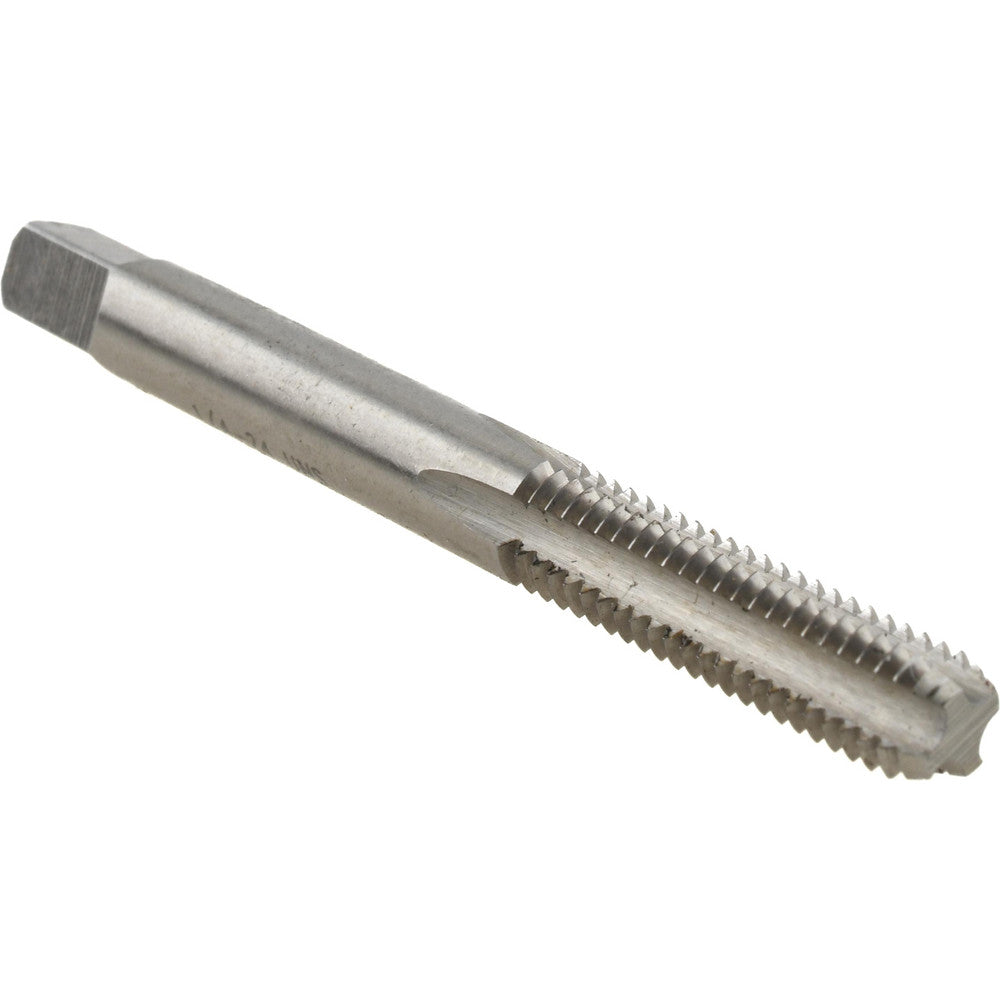 Value Collection JY4840237 Straight Flute Tap 1/4-24 UNS, 4 Flute, Bottoming Chamfer, High-Speed Steel, Bright/Uncoated Finish