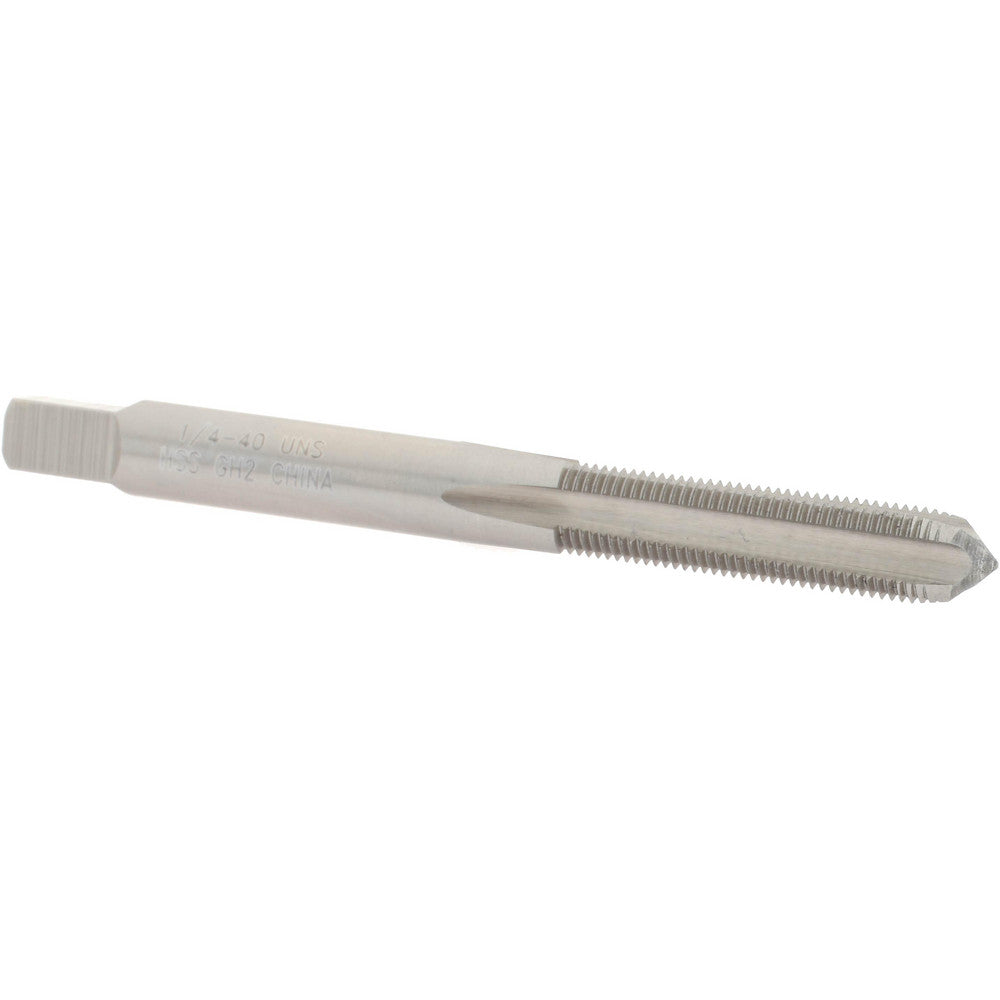 Value Collection JY4840401 Straight Flute Tap 1/4-40 UNS, 4 Flutes, Plug, High Speed Steel, Bright/Uncoated