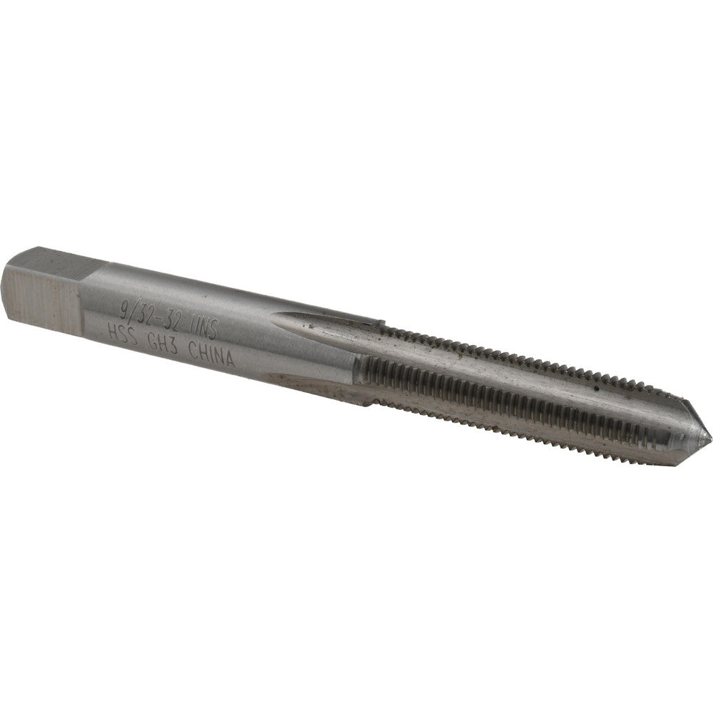 Value Collection JY4840906 Straight Flute Tap 9/32-32 UNS, 4 Flute, Plug Chamfer, 3B Class of Fit, High-Speed Steel, Bright/Uncoated Finish
