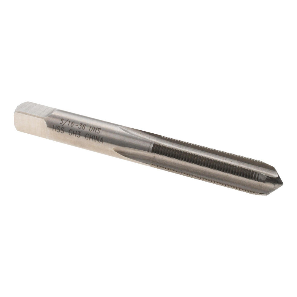 Value Collection JY4841367 Straight Flute Tap 5/16-36 UNS, 4 Flutes, Plug, High Speed Steel, Bright/Uncoated