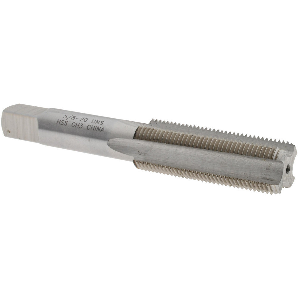 Value Collection JY4846150 Straight Flute Tap 5/8-20 UNS, 4 Flutes, Bottoming, 3B Class of Fit, High Speed Steel, Bright/Uncoated