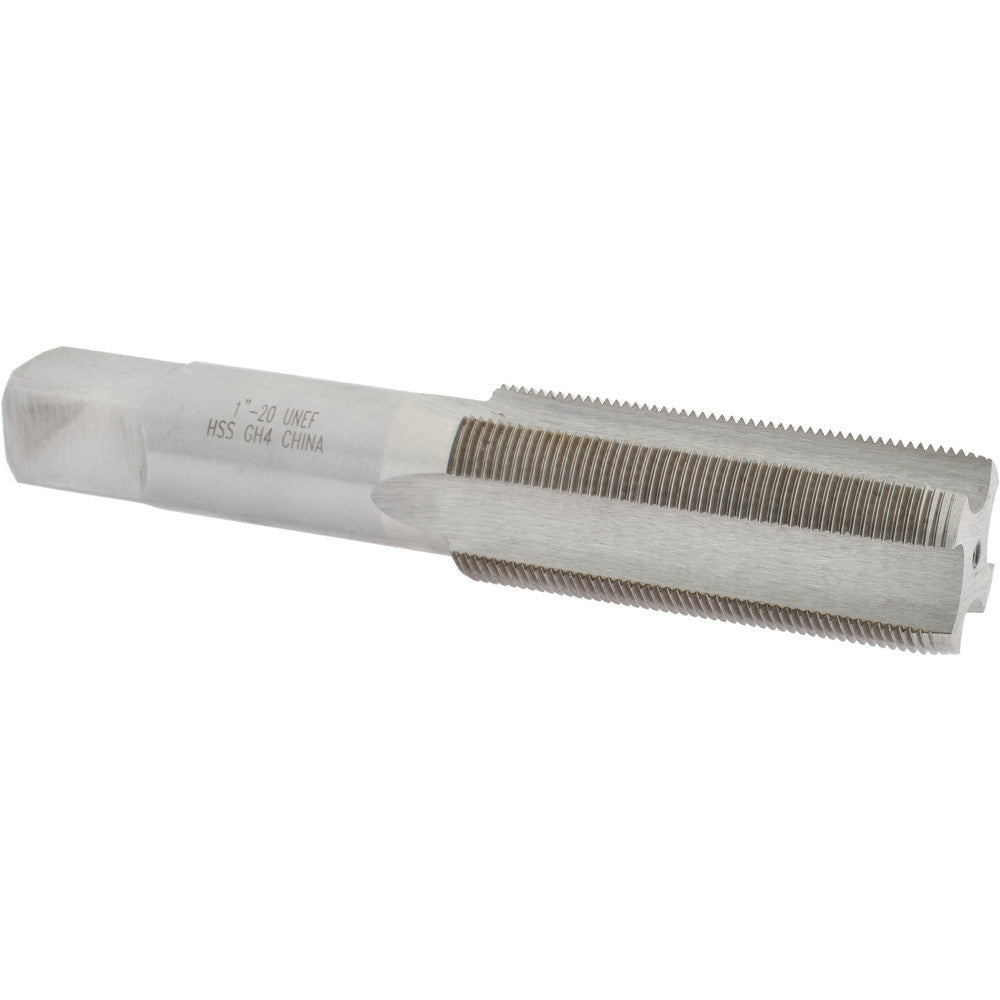 Value Collection JY4849204 Straight Flute Tap 1-20 UNEF, 4 Flutes, Plug, 3B Class of Fit, High Speed Steel, Bright/Uncoated