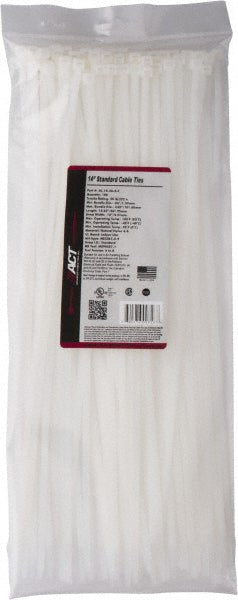 ADVANCED CABLE TIES INC. AL-14-50-9 -C Cable Tie Duty 14.25" Long, Natural, Nylon, Standard
