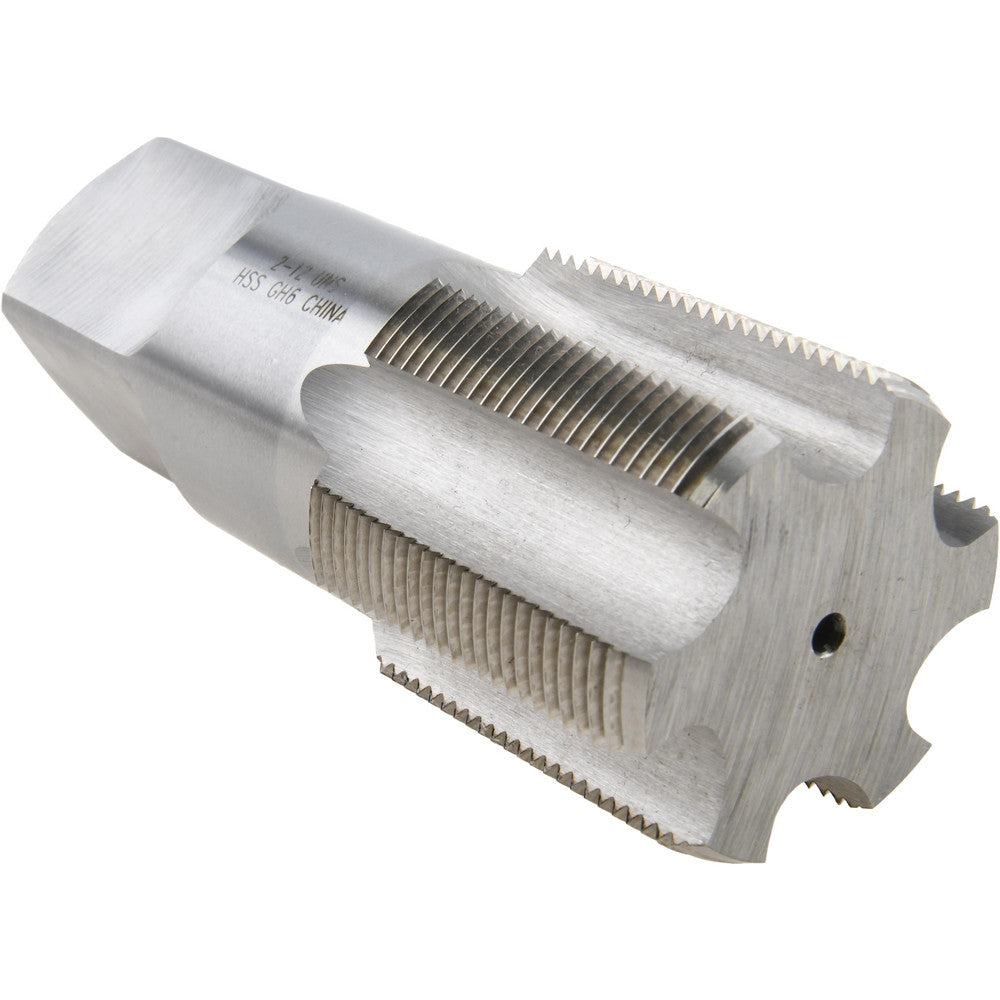 Value Collection JY4879094 Straight Flute Tap 2-12 UNS, 6 Flute, Bottoming Chamfer, High-Speed Steel, Bright/Uncoated Finish