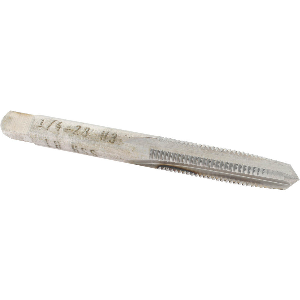 Value Collection MSC-04910303 Straight Flute Tap 1/4-28 UNF, 4 Flutes, Taper, 3B Class of Fit, High Speed Steel, Bright/Uncoated