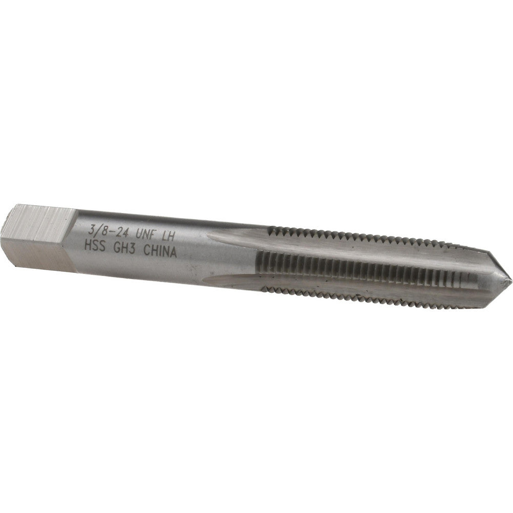 Value Collection MSC-04912267 Straight Flute Tap 3/8-24 UNF, 4 Flute, Taper Chamfer, 3B Class of Fit, High-Speed Steel, Bright/Uncoated Finish