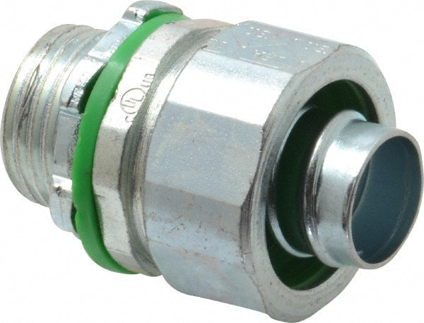 Cooper Crouse-Hinds LTK50 Conduit Connector For Liquid-Tight, Steel, 1/2" Trade Size