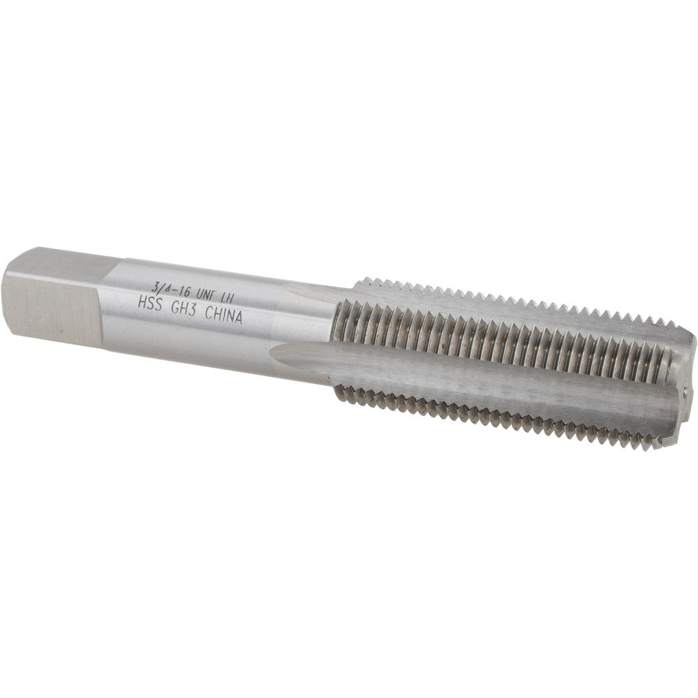 Value Collection MSC-04917175 Straight Flute Tap 3/4-16 UNF, 4 Flute, Bottoming Chamfer, 3B Class of Fit, HSS, Bright/Uncoated Finish