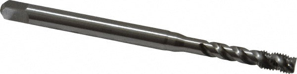 Emuge BU513510.5636 #8-36 UNF, 3 Flute, 45° Helix, Bottoming Chamfer, Bright Finish, Cobalt Spiral Flute STI Tap