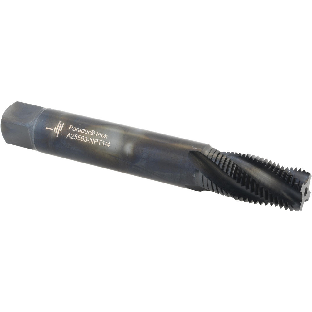 Walter-Prototyp 5081178 1/4-18 NPT, 30° Helix, 4 Flutes, Modified Bottoming Chamfer, Oxide Finish, Cobalt, Spiral Flute Pipe Tap