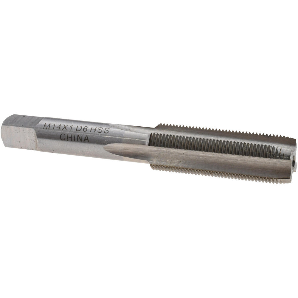 Value Collection JY4993408 Straight Flute Tap M14x1.00 Metric Fine, 4 Flutes, Plug, High Speed Steel, Bright/Uncoated