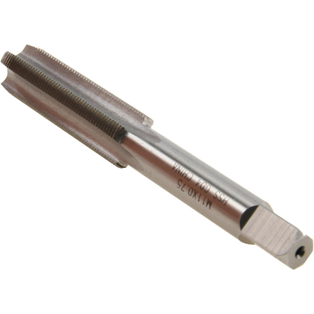 Value Collection JY4995908 Straight Flute Tap M11x0.75 Metric Fine, 4 Flute, Plug Chamfer, 6H Class of Fit, High-Speed Steel, Bright/Uncoated Finish