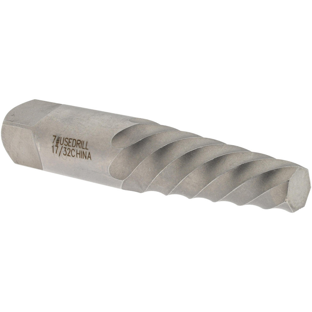 Value Collection 312-8927 Spiral Flute Screw Extractor #7, for 22to 27mm, 7/8 to 1-1/8 in, 1/2 in NPT, 1/2 in BSP & M22 to M27 Screws