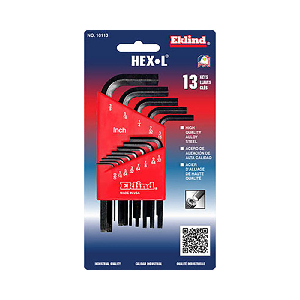 Eklind 10113 13 Piece L-Key Hex Key Set