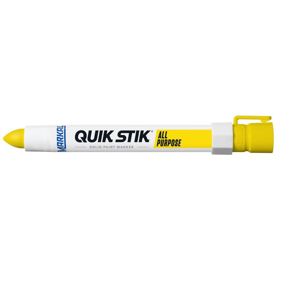 Markal 61053 Solid Paint Marker Yellow, Alcohol Base, Bullet Tip