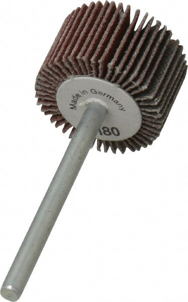 Value Collection 112109 Mounted Flap Wheel 3/4" Dia, 1/2" Face Width, 180 Grit, Aluminum Oxide
