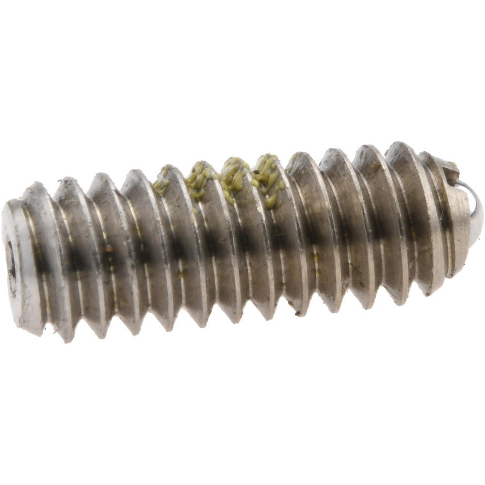 Vlier SSPHB54P Threaded Ball Plunger 1/4-20, 0.125" Ball Dia, 0.675" Body Length, 0.035" Max Ball Reach