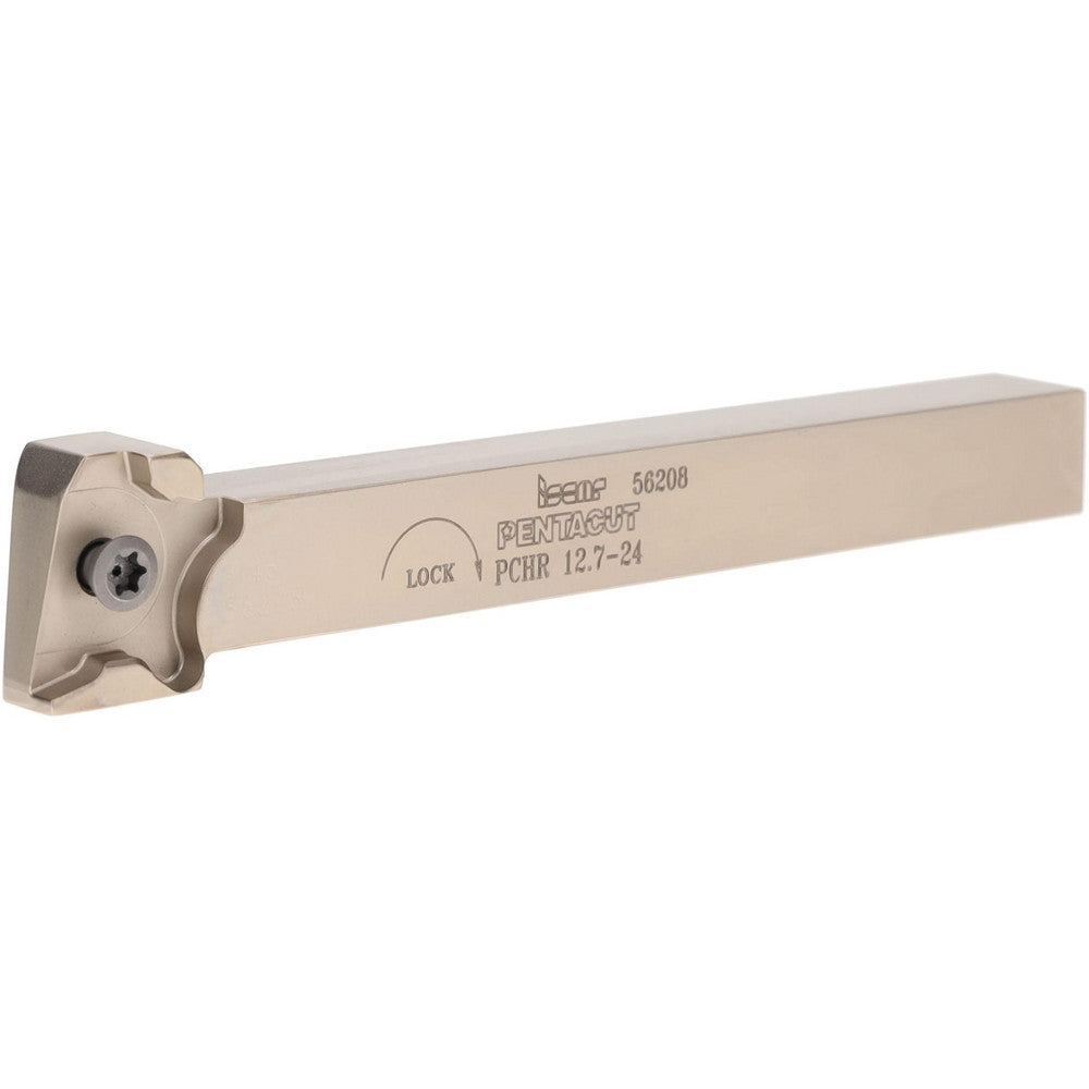 Iscar 2301625 Indexable Grooving-Cutoff Toolholder PCHR 12.7-24, 0.0197 to 1/8" Groove Width, 0.256" Max Depth of Cut, Right Hand