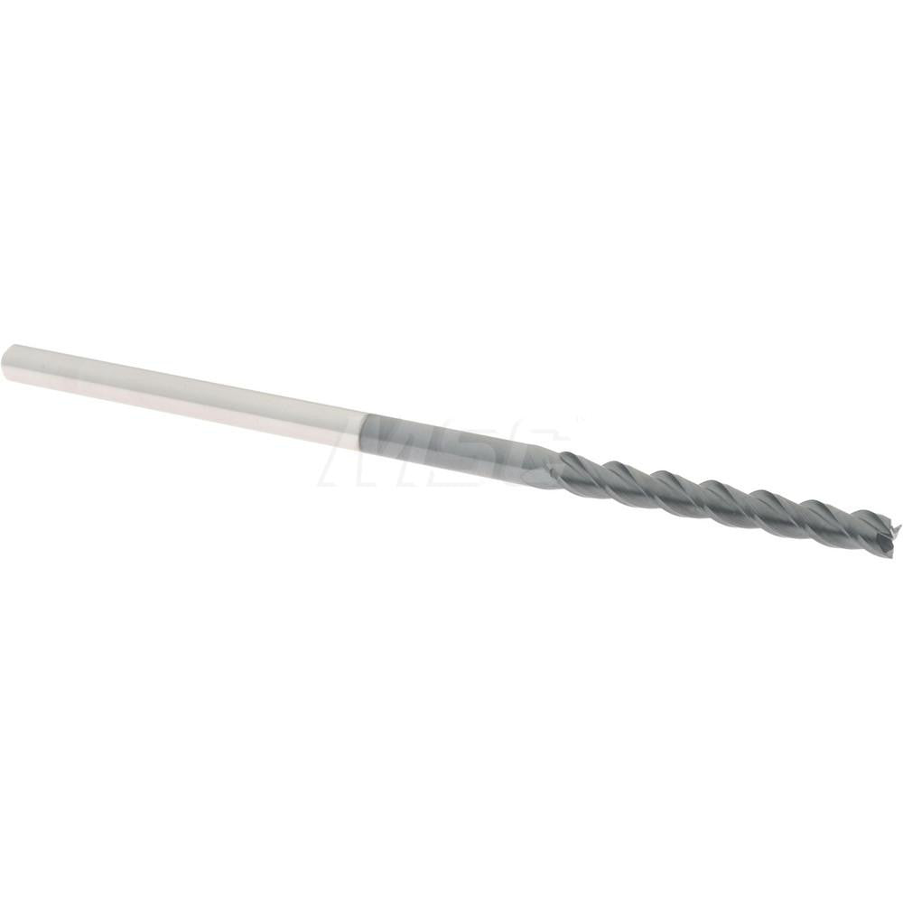 Accupro 05223680 Square End Mill 1/8'' Dia, 1'' LOC, 1/8'' Shank Dia, 3'' OAL, 3 Flutes, Solid Carbide