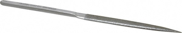 Strauss HB2602 D126 8-1/2" OAL Medium Half Round Needle Diamond File