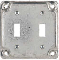 Cooper Crouse-Hinds TP508 Square Surface Electrical Box Cover Steel