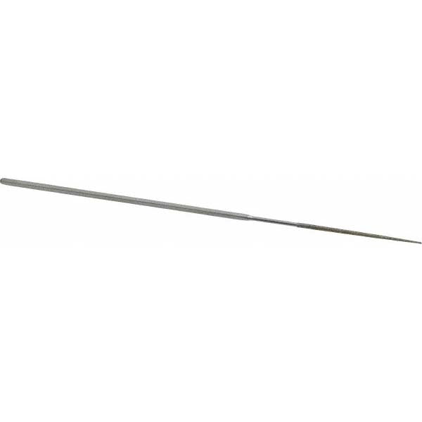Strauss MI8621 D126 5-1/2" OAL Medium Round Needle Diamond File